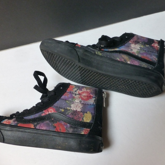 VAN'S OFF THE WALL FLORAL RIBBED ZIPPERED … - Picture 4 of 5